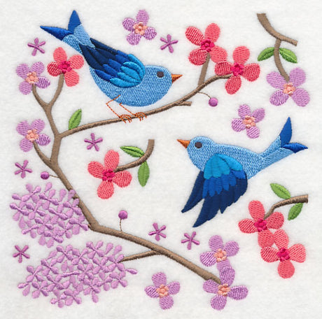 Summertime Bluebirds and Blooms 4
