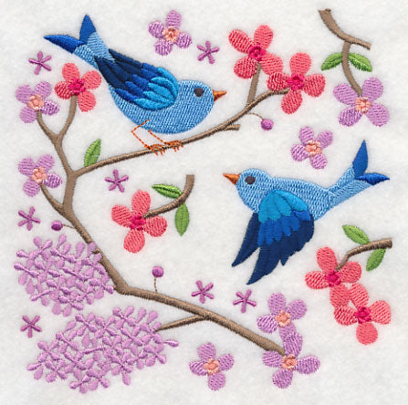 Summertime Bluebirds and Blooms 4
