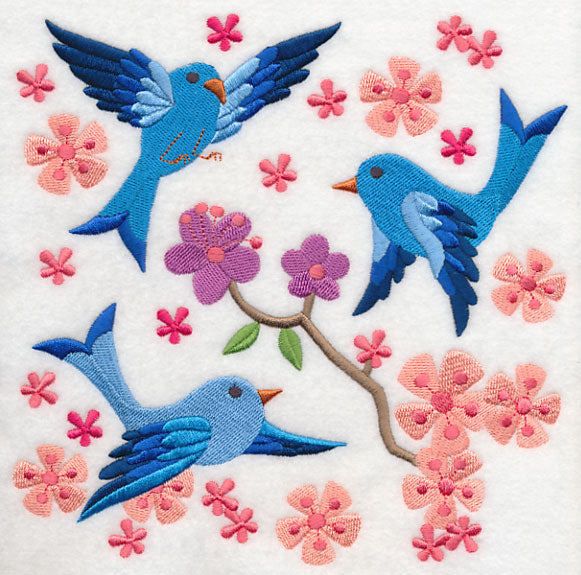 Summertime Bluebirds and Blooms 5