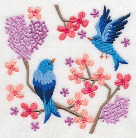 Summertime Bluebirds and Blooms 6