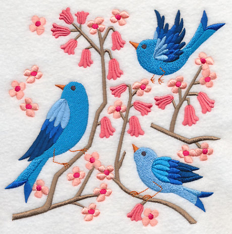 Summertime Bluebirds and Blooms 7