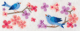 Summertime Bluebirds and Blooms Border