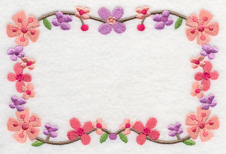 Summertime Bluebirds and Blooms Quilt Label