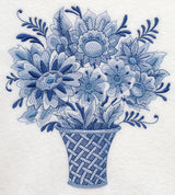 Delft Blue Flower Basket