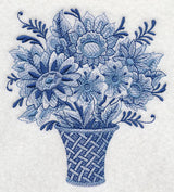 Delft Blue Flower Basket