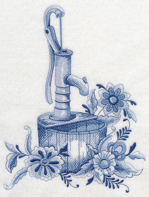 Delft Blue Country Flowers