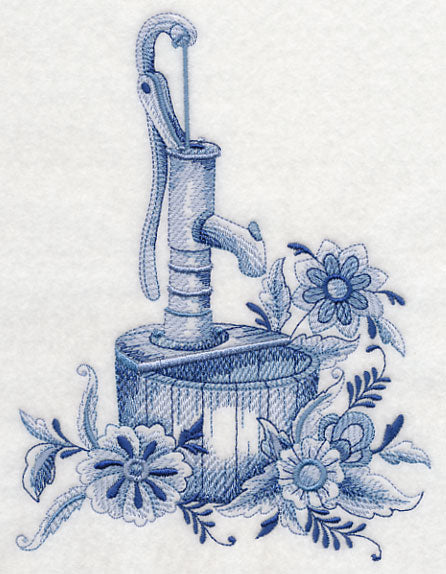 Delft Blue Country Flowers