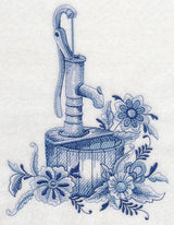 Delft Blue Country Flowers