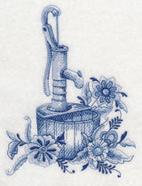 Delft Blue Country Flowers