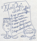 Thai Chai Iced Coffee (Bluework)