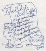 Thai Chai Iced Coffee (Bluework)