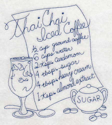 Thai Chai Iced Coffee (Bluework)