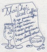 Thai Chai Iced Coffee (Bluework)