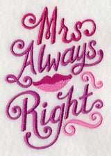 The Right Couple - Mrs. Always Right