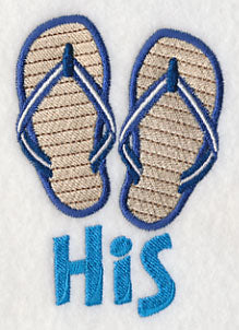 Beach Flip Flops - His