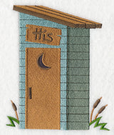 Country Outhouse - His