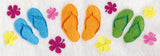 Flip Flops and Hibiscus Border