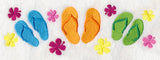 Flip Flops and Hibiscus Border