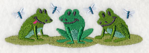 Frog and Dragonfly Border