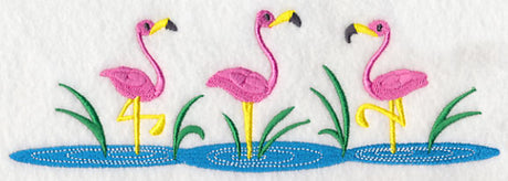 Pink Flamingo Border