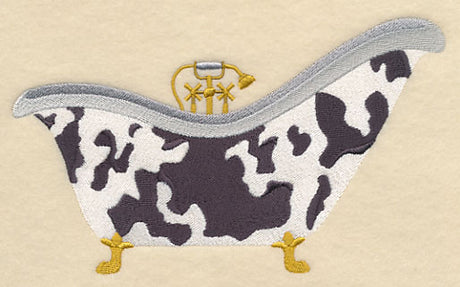 Cow Print Bathtub