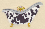 Cow Print Bathtub