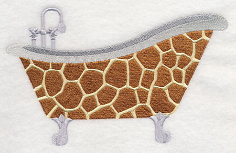 Giraffe Print Bathtub