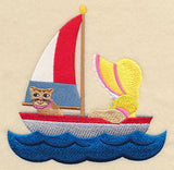 Sunbonnet Sue Sailing the Ocean Blue