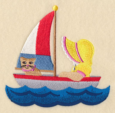 Sunbonnet Sue Sailing the Ocean Blue