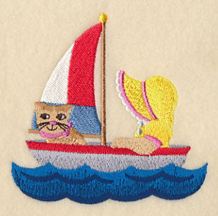 Sunbonnet Sue Sailing the Ocean Blue