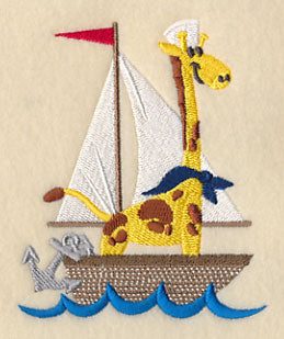 George Giraffe in a Sailboat