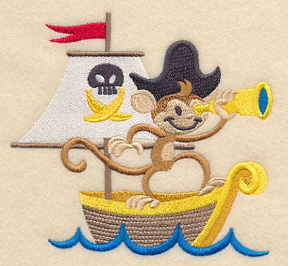 Marcello Monkey on a Pirate Ship