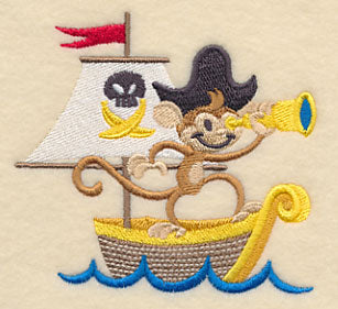Marcello Monkey on a Pirate Ship