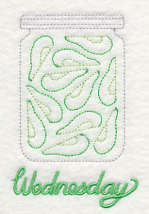 Canned Pears on Wednesday (Redwork)