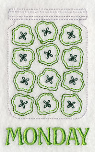 Canned Pickles on Monday (Redwork)