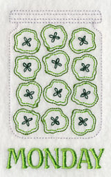 Canned Pickles on Monday (Redwork)