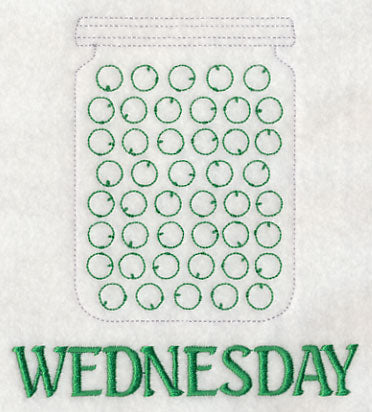 Canned Peas on Wednesday (Redwork)