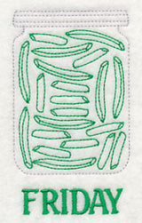 Canned Green Beans on Friday (Redwork)