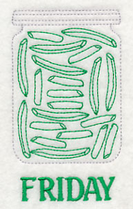 Canned Green Beans on Friday (Redwork)