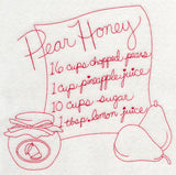 Pear Honey (Redwork)