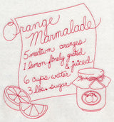 Orange Marmalade (Redwork)