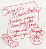 Orange Marmalade (Redwork)