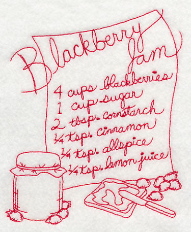 Blackberry Jam (Redwork)