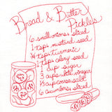 Bread and Butter Pickles (Redwork)