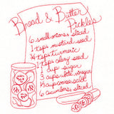 Bread and Butter Pickles (Redwork)