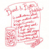 Bread and Butter Pickles (Redwork)