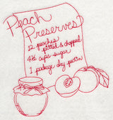 Peach Preserves (Redwork)