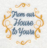 From Our House to Yours Jar Cover