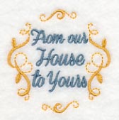 From Our House to Yours Jar Cover