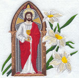 Jesus with Stained Glass